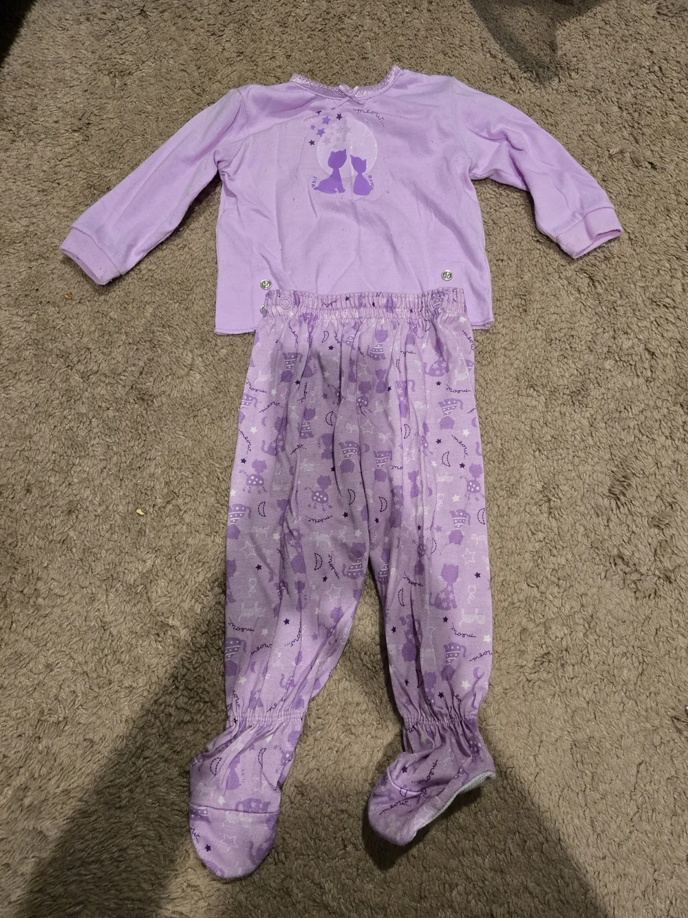 Lilac Toddler Two-Piece Pajama Set